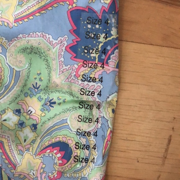 Vintage Ralph Lauren Paisley Pants size 4 never worn. - Picture 2 of 8